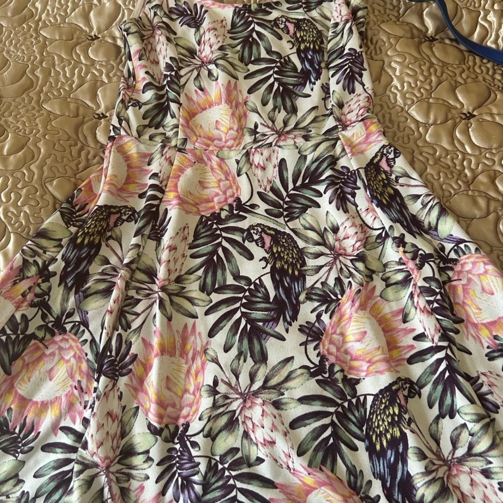 Floral Strapless Dress